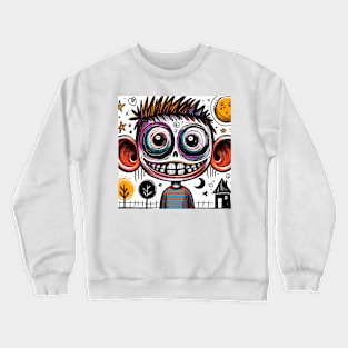 Creepy Portrait Crewneck Sweatshirt